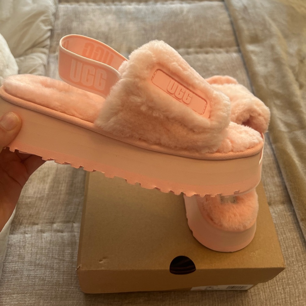 UGG Pink Platform Slides Size 7 Women’s